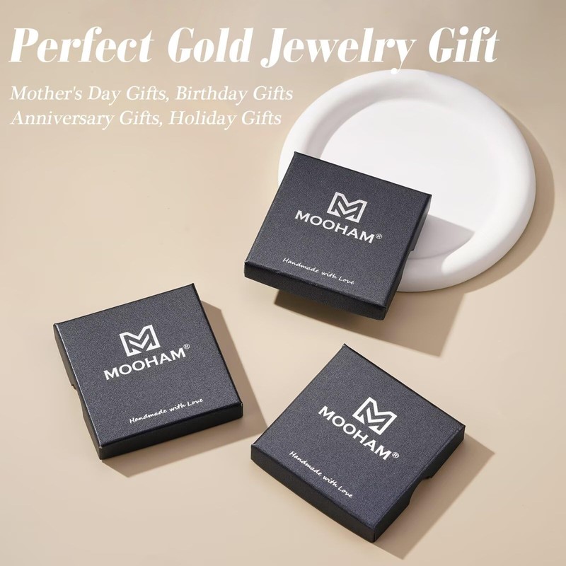 M MOOHAM Christian Gifts for Women - Initial M Cross