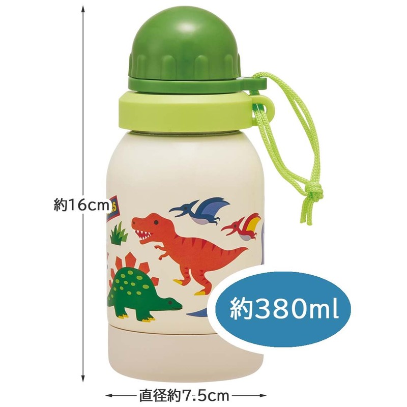 Skater SSSC4-A Single Layer Lightweight Stainless Steel Bottle, 12.8 fl