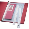 C-Line Self-Adhesive Attaching Strips, 3-Hole Punched, 1 x 11, Clear,