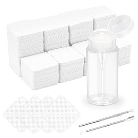 Luxiv- Kit de 1080 + 3 toallitas para uñas sin pelusa, almohadillas desechables para quitar esmalte de uñas, no tejidas, para uñas y pestañas