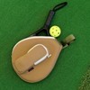 Neoprene Padded Pickleball Paddle Sling Bag with Ball Holder Pouch,
