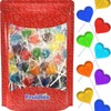 Fruidles Lollipops Mini Heart Shaped Flavored Delicious Lollipop, Individually Wrapped,