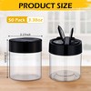 Yiyiring 50 Pack 4 oz Spice Jars Plastic Clear Empty