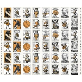 Riley Blake’s Assortment of Premium Quilting Fabric Panels, Perfect for Quilting, Apparel, DIY Crafting, and Home Decor (Mad Masquerade Trading Cards (36" X 43"))