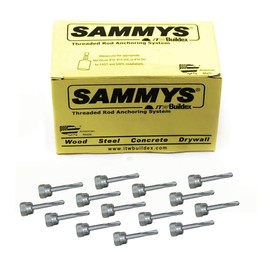 Sammys 8031925-25 Vertical Anchor Super 1/2 in. Threaded Rod Fitting, 1/4-14 x 2'' Screw, for Steel 25 Pack, 25 Piece