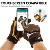 Vgo... 1-Pair Heavy-Duty Synthetic Leather Work Gloves, Impact Protection Mechanic