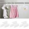 GlikCeil 100pcs Kids Pants & Skirt Hangers, Baby Hangers Plastic