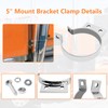 5" Exhaust Stack Mounting Bracket Kit - Compatible with Peterbilt