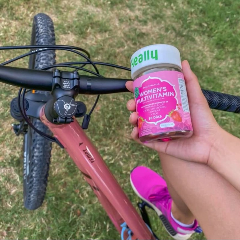 Multivitamínico para Mujer, Gomitas, Para Mayor Energía, Sabor Fresa y