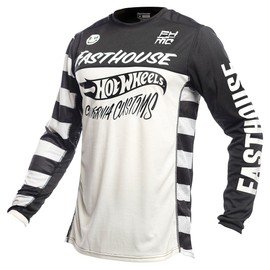 FASTHOUSE Hot Wheels Grindhouse Jersey (White/Black, Large)