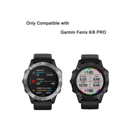 HYGMOCC [2 Pack] Screen Protector Designed for Garmin Fenix 6/6 Pro, High Definition Watch Screen Protector, 9H Hardness, Anti-scratch, Touch Sensitive, Drop-protection