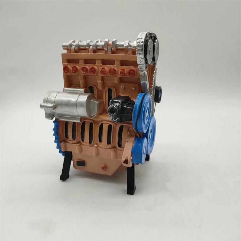Resin Ornaments Engine Ornament Resin Vehicle Engine Model Engine Art