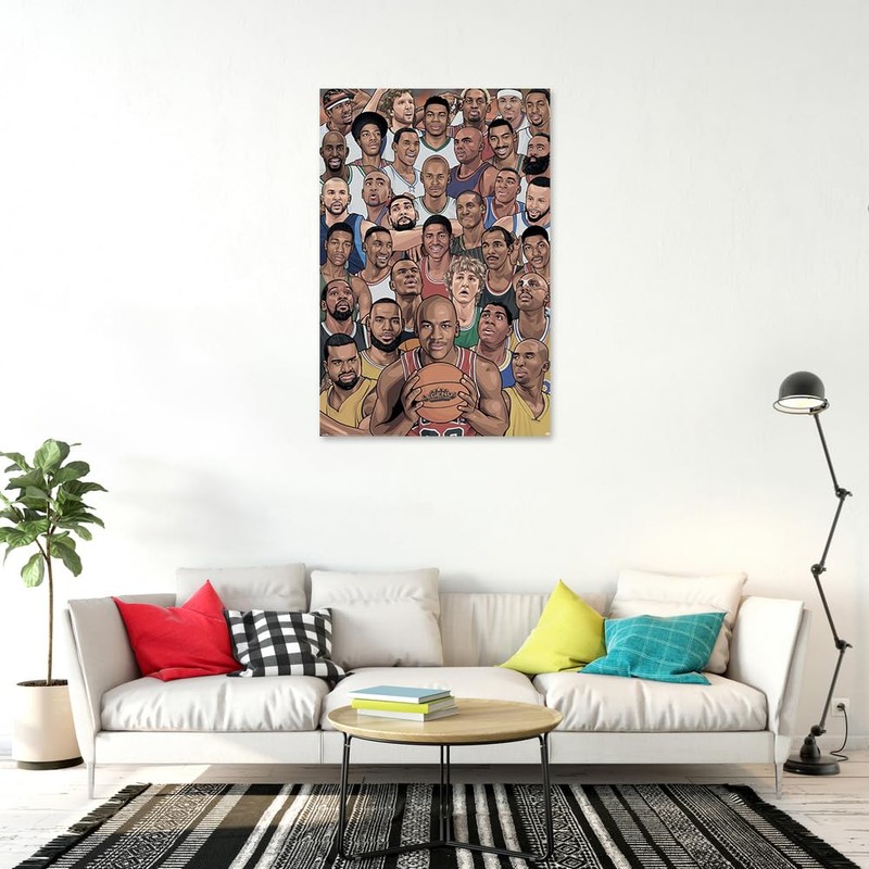 Basketball Legends - Sport Poster (Famous Basketball Stars/Players) (Size: 24"