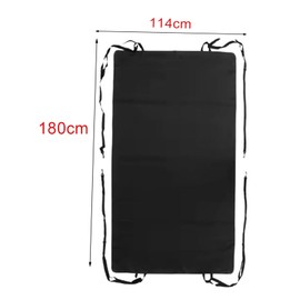 Campervans Rear Barn Door Awning Cover, Rear Barn Door Canopy Cover Weather Protection Large Size, Waterproof Sun Shade Cover compatible with a variety of cars, Black