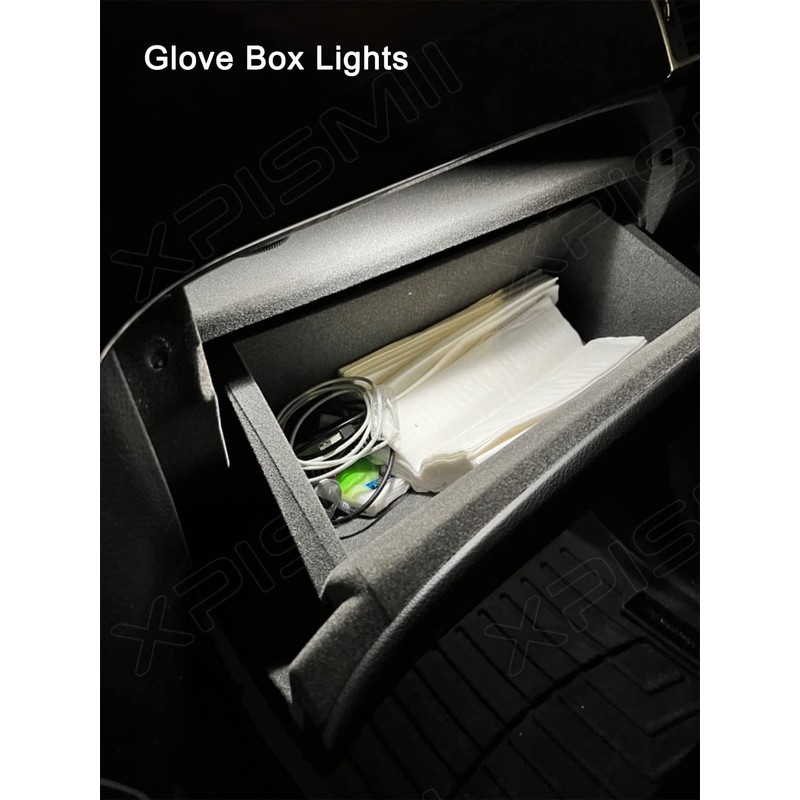 Xpismii 7 Piece 6000K White Interior LED Light Kit Package