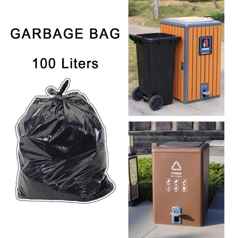 Aitodos® 20 Stück Haushaltsmüllsäcke 100 l, Insgesamt 2 Rollen, 10