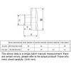 ANSIEDIO M8 x 39 mm Internal Thread Through Hole Star