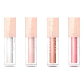 Maybelline Kit 4 Brillos Labiales Lifter Gloss, 5.4ml c/u, de Larga Duración, con Ácido Hialurónico, Brillo hidratante hasta por 4 horas, con aplicado