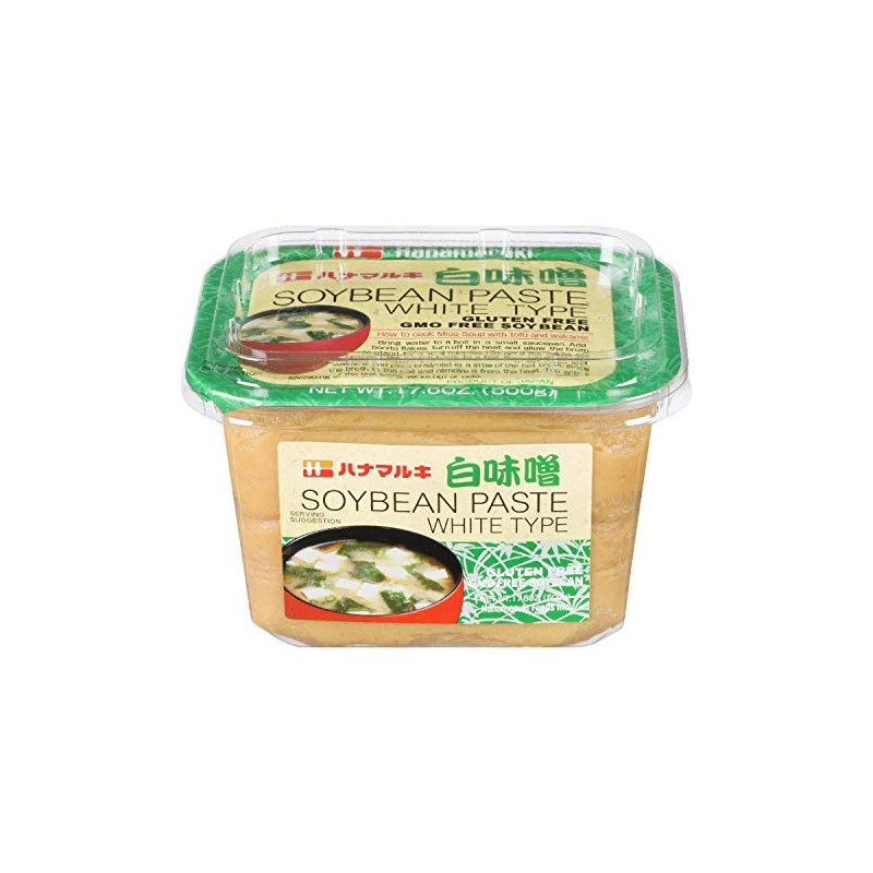 Hanamaruki White Type Shiro Miso Paste, 1 Tub, 500 Gram