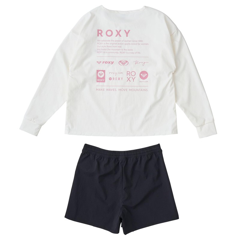 Roxy Rash Guard Set MINI HEAR THE WAVES Girls, white,