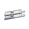 Pair Set 5.3L Liter Embossed Highly Polished Real Aluminum Auto