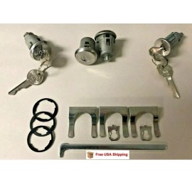 DBG Ventures For 1968 GTO Tempest Lemans  Ignition, Door, & Trunk Lock Set with GM Keys