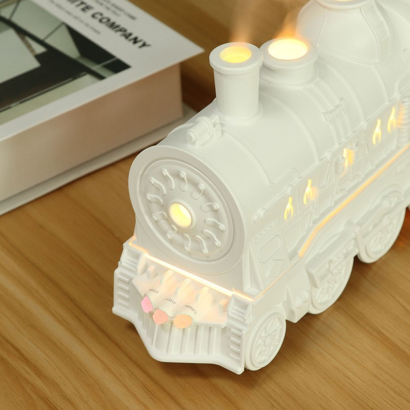 Essential Oil Diffuser 300ml 2 Light Modes Train Shape Aroma