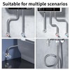 IUSOT Stainless Steel Flexible Tap Hose, 60cm Shower Hose Extension