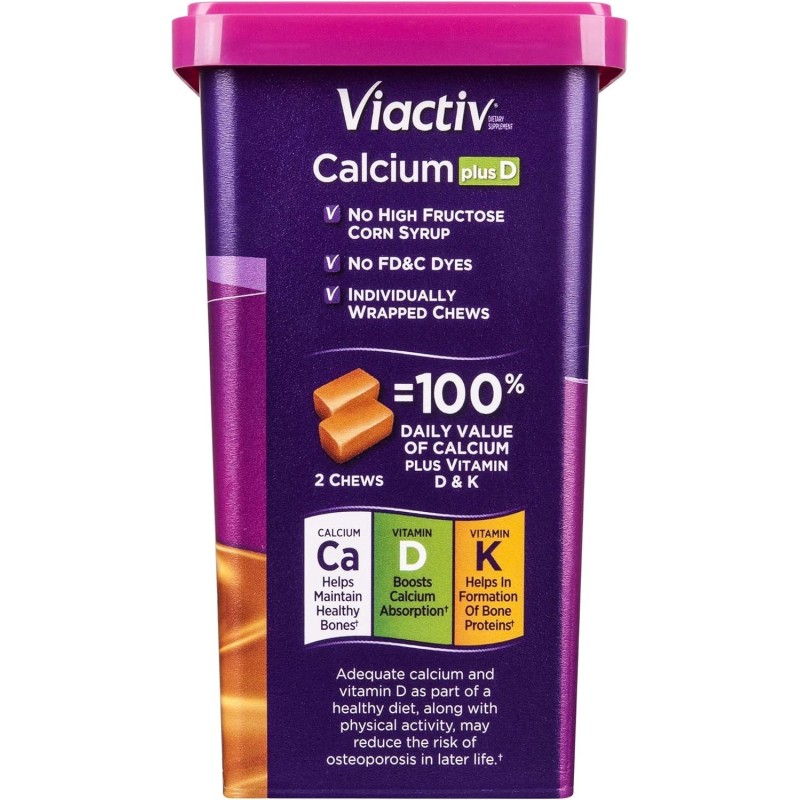 Viactiv Calcium + Vitamin D Soft Chews Caramel Bone Health