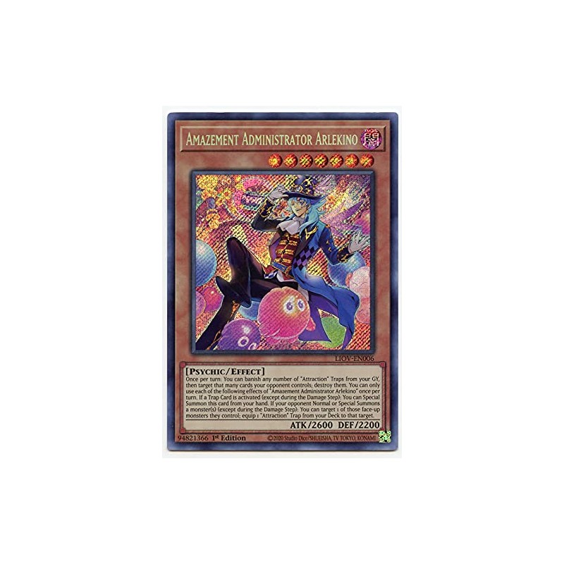 Amazement Administrator Arlekino - LIOV-EN006 - Secret Rare - 1st