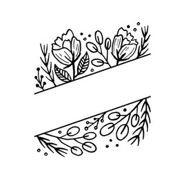Darice Embossing Folder: Floral with Blank Space