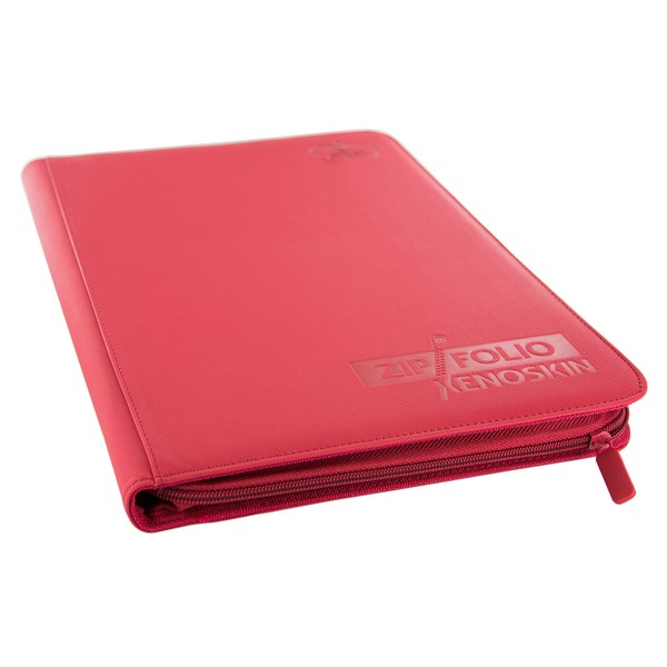 9 Pocket XenoSkin Zipfolio, Red