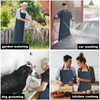 Homsolver 2 Pack Waterproof Rubber Vinyl Apron Chemical Resistant Work