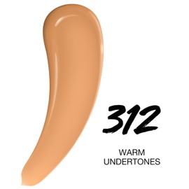 Maybelline Super Stay Lumi-Matte Foundation, Lightweight and Buildable Full Coverage Foundation Makeup For Up To 30HR Wear, 312, 1 Count