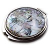 MADDesign Mother of Pearl Compact Mirror Round Double Sided Folding