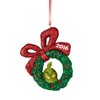 Department 56 Grinch 2016 Wreath Ornament, 3.5 inch