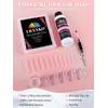 EBANKU Poly Gel Nail Forms Kit - 120PCS Reusable Square