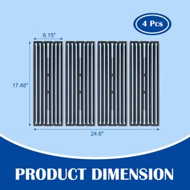 Grill Grates for Broil King Baron 300/400 Series, Broil King 320 S320 340 420 S420 440 Grills Parts, Huntington Rebel/Patriot 3 & 4 Burner Grills, Broil King 9225-84 9221-67 9221-64 9235-24 Parts