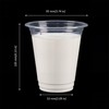 FUNSUEI 100 PCS 350ml Plastic Cups,12 oz Clear Plastic Cups
