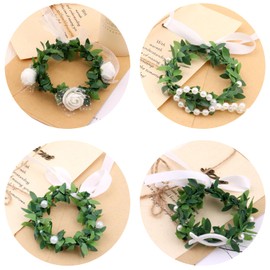 YUNYU Tropffreie Tüll-Taufkerzen, 6 cm Durchmesser, religiöse Kerzen für Kommunion, Taufe, Geburtstag, Kirchenzeremonien, 4 Stück