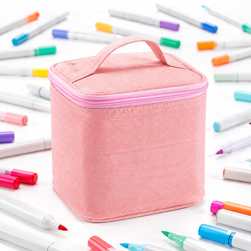 Marker Pen Case for Art Supplies – Large Capacity Zipper