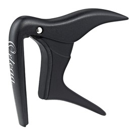 Ortega Guitars Kapodaster Musikinstrument Zubehör - Gewölbt - Für Gitarre - Aluminium-Legierung, Schwarz (OCAPOCV-SBK)