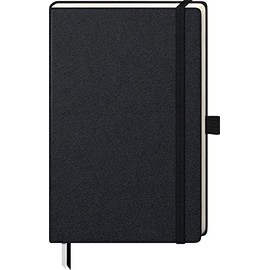 Brunnen 105522905 Notebook Kompagnon Classic Hard 12.5 x 19.5 cm, Dotted, 192 Pages (One Piece), Black