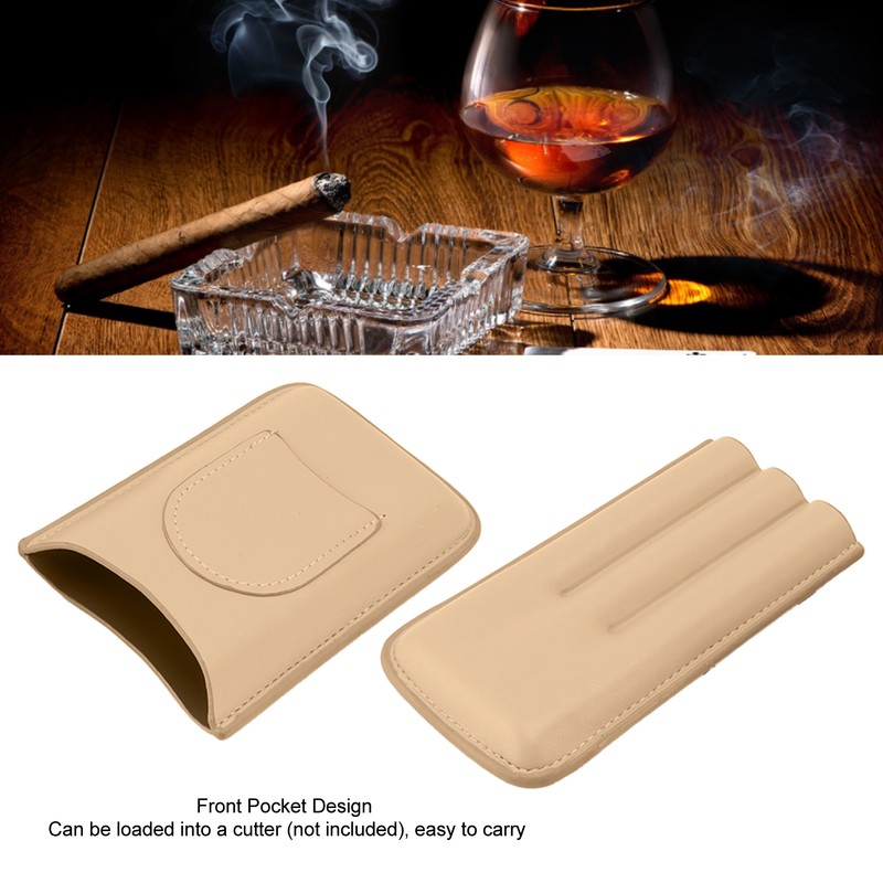 Cigar Case High End Leather Fashion Portable Travel Cigar Holder