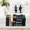 Bathroom Shelf Decor Farmhouse Funny Bathroom Decor Signs,3D Round Shiplap