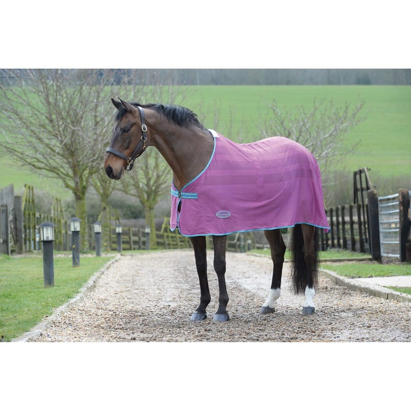 Weatherbeeta Scrim Cooler Standard Neck Rug (4 ft 3) (Navy/Red/White)