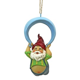 Design Toscano QL30697 Paavo and his Parachute Adrenaline Junkie Hanging Garden Gnome Statue, One Size, Full Color