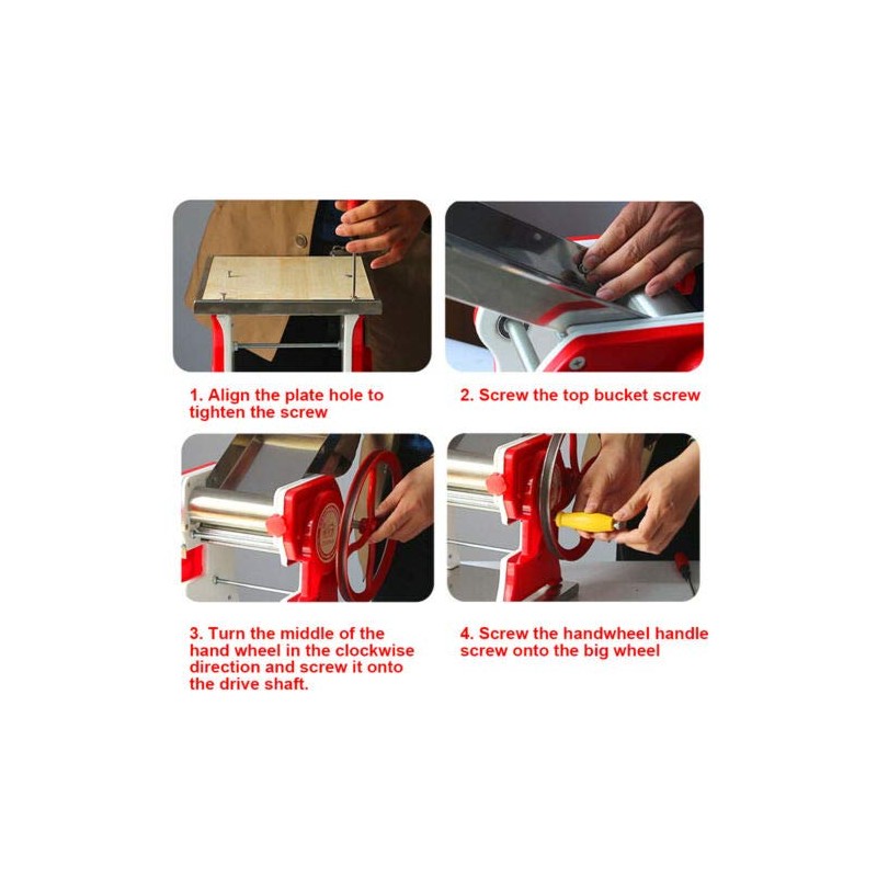 Pasta Maker, Noodle Pasta Maker Roller Machine, Mult-functional Manual Stainless