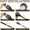 Claoner 4 PACK Flickering Solar Lights Flame Torch Outdoor Landscape