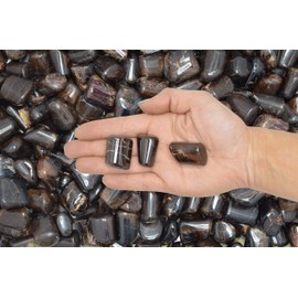 Fantasia Materials: 1 lb Tumbled Garnet Stones from India - Every Piece Hand Polished